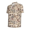 thumbnail image 2 of Rocae Abstract Coffee for Men's Short Sleeve Polo Shirt, Quick Drying Performance Moisture Wicking Sports Men's Golf Shirt Medium, 2 of 9