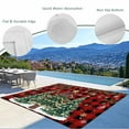 thumbnail image 4 of Fsddascl Red Plaid Christmas Tree Outdoor Rug for Patio/Deck/Porch, Non-Slip Large Area Rug 4 x 6 Ft, Xmas Tree Snowflake Balls Botanical Indoor Outdoor Rugs Washable Area Rugs, Camping Rug Carpet, 4 of 5