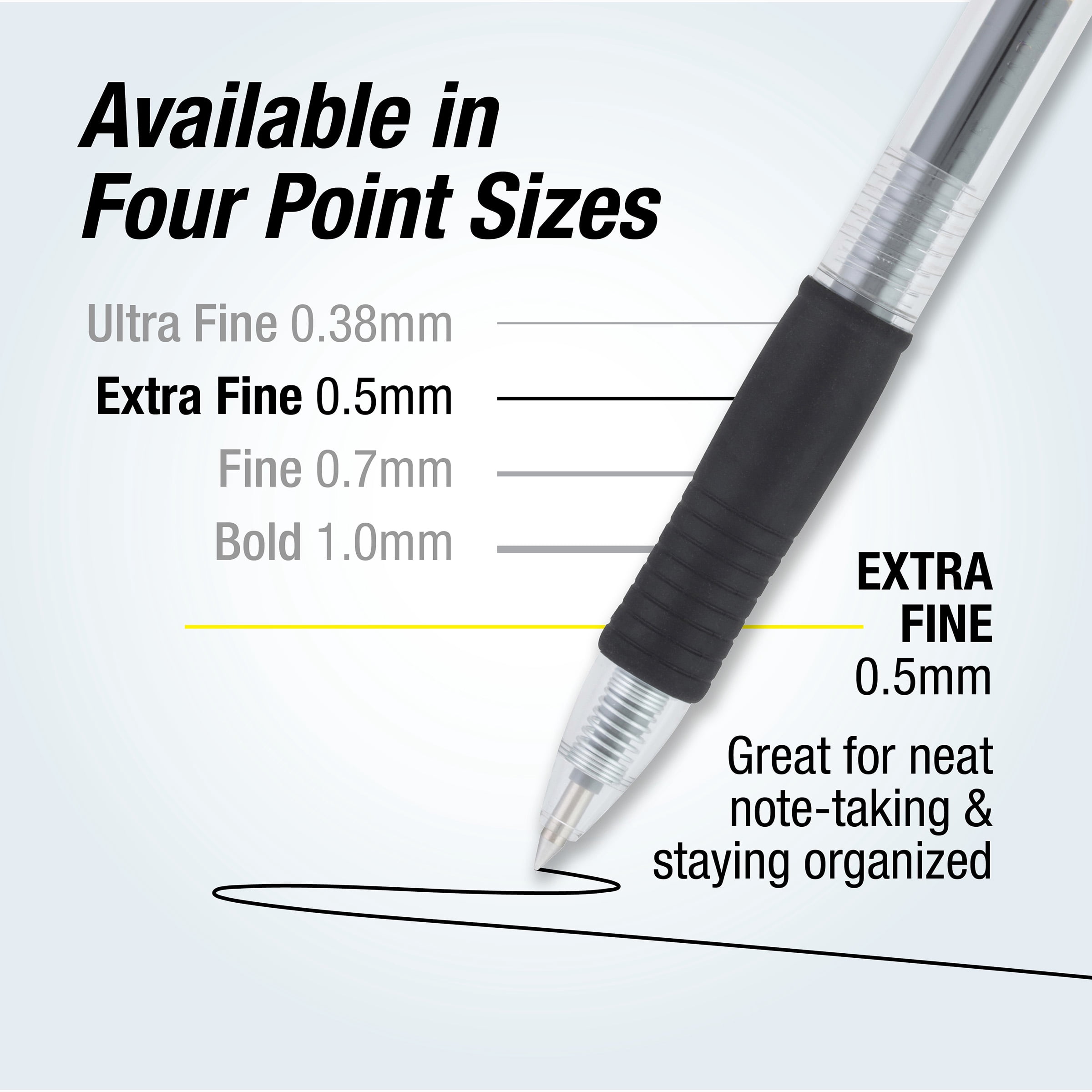 (4 pack) Pilot G2 Retractable Gel Pens, Extra Fine, Black, 2 Count