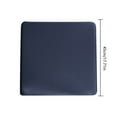 thumbnail image 4 of GiLiling Chair Cushion Memory Foam Pads with Ties Honeycomb Pattern Slip Non Skid Rubber Back Rounded Square 16" x 16" Seat, 4 of 8