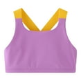 thumbnail image 3 of Yoga Tank Tops for Girls Summer Size 5-13 Teens Kids Color-Block Stretchy Pullover Sleeveless Gym Athletic Workout Cropped Cami Top, 3 of 3