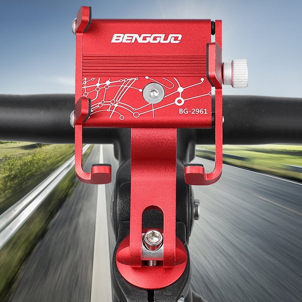 Montaje/desmontaje rápido para teléfono móvil con vástago de bicicleta para teléfonos inteligentes de 1,97 a 3,74 pulgadas