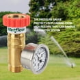 Watflow Adjustable LeadFree Brass Water Pressure Regulator with Gauge