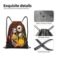 thumbnail image 4 of Goofa The Nightmare Before Christmas Print Drawstring Backpack Bag Sport Gym Sackpack Cinch Bags Drawstring Bags Draw String Sport Bag-Small, 4 of 6
