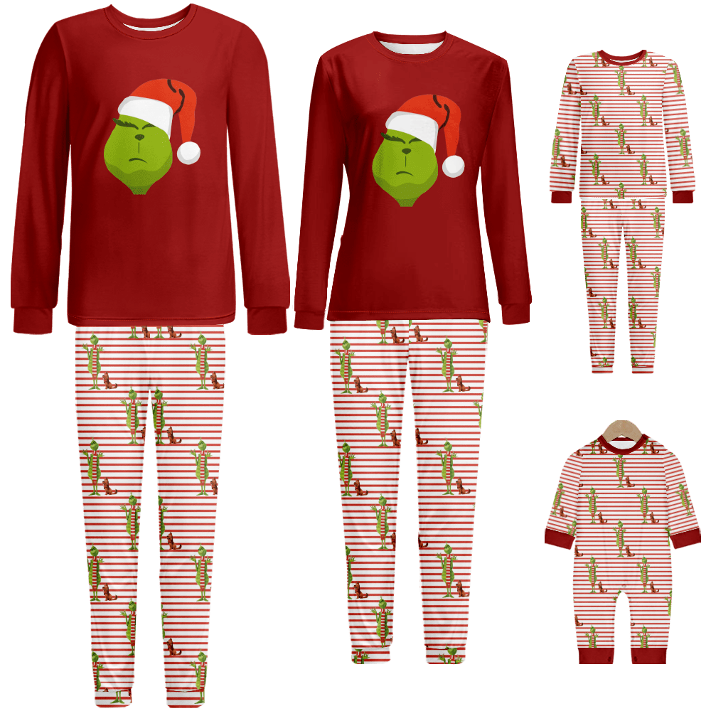 LUXI Reindeer Christmas Story Pajamas Organic Cotton Pjs Christmas