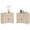 Beige, variant on WAMPAT Nightstands with 4 Doors and 2 Drawers, Large Wood Nightstand Storage Cabinets with Storage Cabinets, Modern Farmhouse End table Credenza for Bedroom, White, 2 PCS