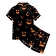 thumbnail image 4 of Leey-World Little Girl Halloween Pajamas Girls Pajamas Set Soft Short Sleeve Sleepwear Button-Down Pjs Set Girls Pajamas Nightwear Loungewear, 4 of 6