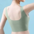 thumbnail image 5 of Fatuov Womens Front Closure Bra Push Up Soft No Underwire Bra for Sleep Full Coverage Breathable Bra, All-Day Wear, Underwear 34A, 5 of 5