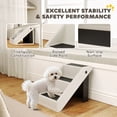thumbnail image 4 of PawHut Dog Stairs for Small Dogs, 14.5" H Foldable Pet Ramp with 3 Steps, 4 of 10