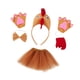 thumbnail image 4 of Disfraz de pollo, complementos de disfraces para cosplay, Halloween, fiestas, niñas. Marrón, 4 of 9