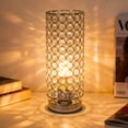 thumbnail image 5 of YUWENUS Crystal Table Lamp for bedroom, 3 Color Temperatures Bedside Lamp, Modern Nightstand Lighting for Bedroom Living Room, 5 of 9
