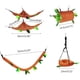 thumbnail image 5 of Juego de 5 hamacas para hámster, pequeños animales, cama cálida colgante, jaula, nido, accesorios, jaula, juguete, túnel colgante de hojas y columpio, planeador para hámster, juego para, 5 of 8