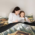 thumbnail image 4 of Homewish Jungle Bear Deer 7-Piece Bedding Comforter Set,Country Farmhouse Lodge King Bedding Sets,Hello Fall Bed Sheets For Teens,Ultra Soft Home Decor Reversible, 4 of 8