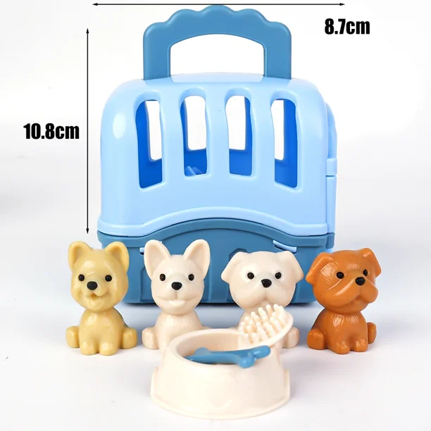 Casa de juegos para niños, casa para mascotas, juego de juguetes para niños y niñas, juguetes para alimentar cachorros, juegos educativos para niños