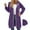 Purple, variant on Kukoosong Women's Double Zip Up Hoodies Oversized Sweatshirts Winter School Outfits Casual Loose Jackets with Pockets