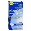 Sunmark Nicotine Polacrilex Original Flavor Gum, 2 mg, 50 Count