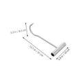 thumbnail image 2 of DEEPCRAFF Heavy Duty Manhole Cover Hook with Long Rod Iron Handle for Home Use Plated Silver, 2 of 8