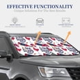 thumbnail image 4 of Haiem Red Wine Glass Bottle Car Windshield Sun Shade (2 Pieces) Foldable Windshield Sun Shade Car Accessories for Truck SUV Pickup-Small, 4 of 7