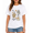 White-175, variant on Women's Fall Pumpkin Ghost Graphic T-Shirt, Seasonal Casual Short Sleeve Tee