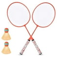 thumbnail image 3 of Badminton Rackets for Children,Shuttlecocks Racquet Sports Set with 2 Balls Players Indoor Outdoor Sport Green, 3 of 8