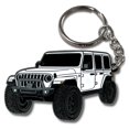 thumbnail image 1 of Llavero Jeep Wrangler de FOUR WHEEL BEAST - Accesorios Jeep Rubicon con licencia oficial JL Llavero JKU 2024 2023 (Blanco), 1 of 1