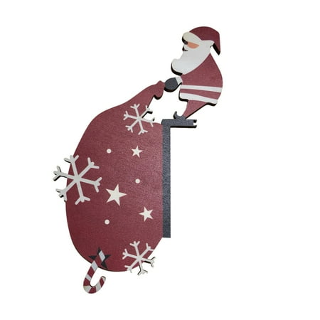 

Veki Santa s Door Frame Decoration Christmas Holiday Pendant Home Decoration Hanging Mistletoe Doorway