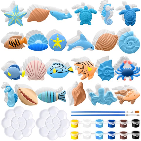 Art Craft Kit WinnerWhy, juego de 24 pinturas cerámicas Ocean