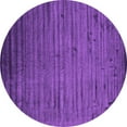 thumbnail image 1 of Ahgly Company Indoor Round Abstract Purple Contemporary Area Rugs, 6' Round, 1 of 4