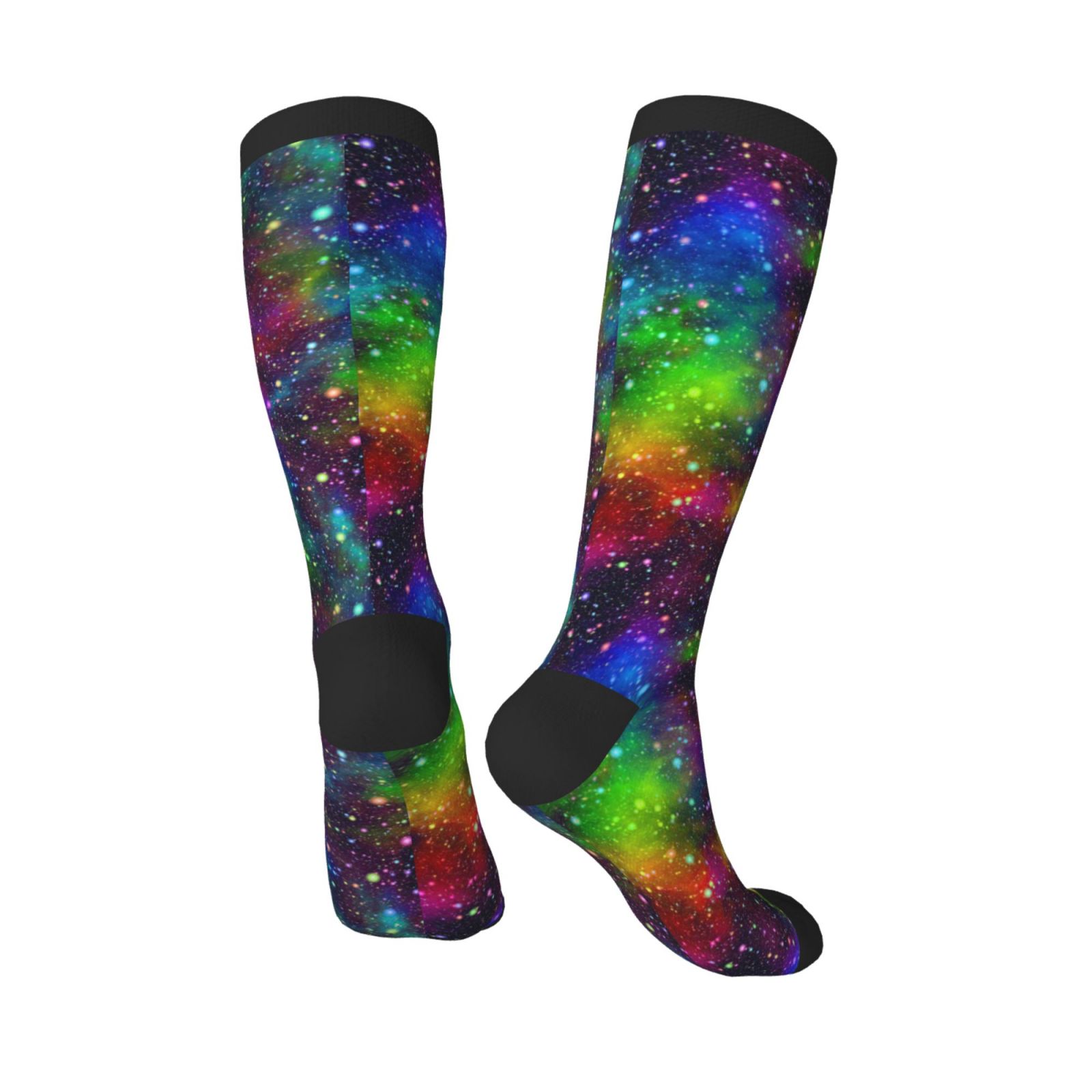 Coaee Bright Universe Socks, Stylish Sports High Socks Breathable Sock ...
