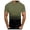 Army Green, variant on Cotton T Shirts for Men 3x Quarter Sleeve Big and Tall Men's Short Sleeve Top Loose Fit Printing Round Neck Summer Casual Beach Basic Streetwear