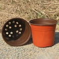 thumbnail image 6 of Walbest 3.78'' x 3.43" Round Red Plastic Plant Nursery Pot with Drainage Holes (50 Count), 6 of 7