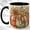 Black, variant on Patchwork Pumpkin Coffee Mug, Rustic Fall Mug, Ceramic 11 oz