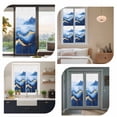 thumbnail image 6 of Abstract Ocean Window Privacy Film Gradient Blue White Gold Waves Decorative Glass Window Film UV Blocking Static Cling Non-Adhesive Sticker Covering for Home Door 19.6 x 39.3 inches, 6 of 8