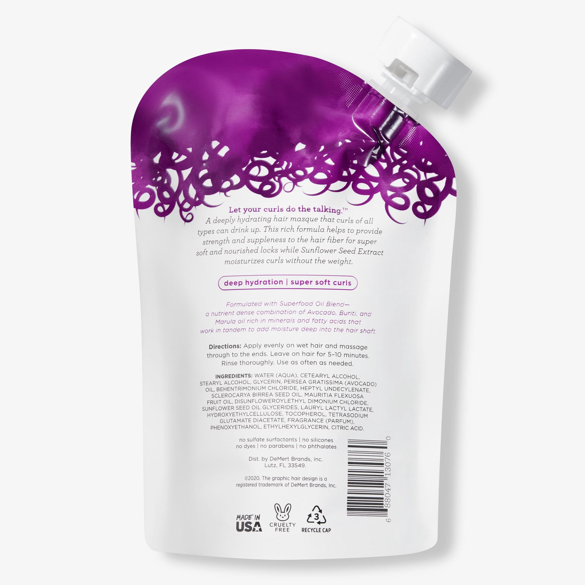 Not Your Mother's Curl Talk Masque, Superfood & Sunflower Seed Extract, 8.5 oz
