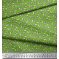 thumbnail image 3 of Soimoi Green Japan Crepe Satin Fabric Tortoise Ocean Printed Fabric 1 Yard 42 Inch Wide, 3 of 3
