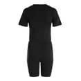 thumbnail image 5 of QGJZVUNL 2 Piece Sets for Women Summer Clothes Crop Short Sleeve Tops and Drawstring Shorts Workout Set Size M, 5 of 8