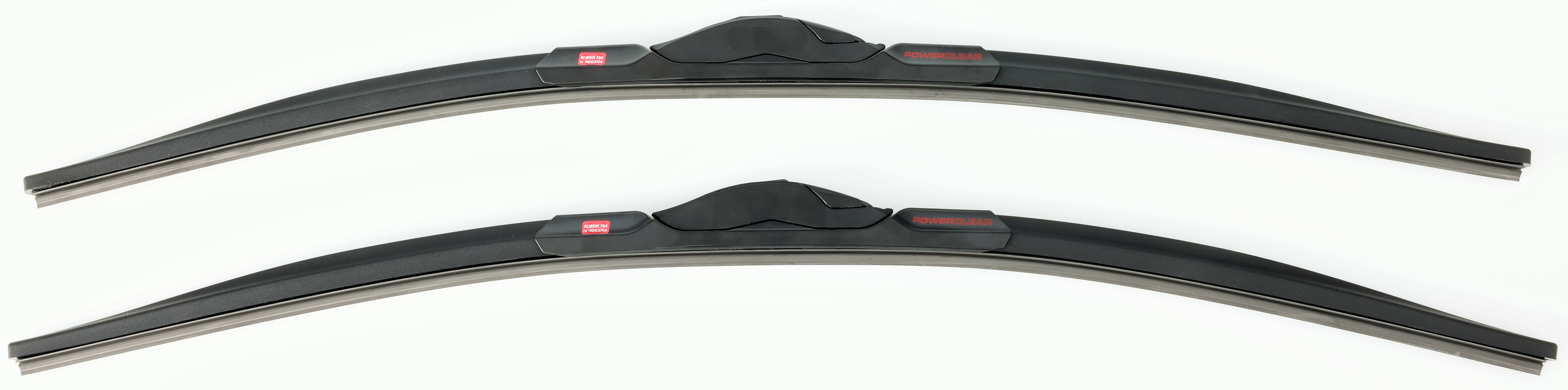 PowerClear by PowerStop PCK-2424-1 Front 24" + 24" Windshield Wiper Blade Set J-Hook Type For Ram 1500, Honda Ridgeline, Mazda MPV, Kia Sedona, Honda Odyssey [Model Specific]