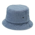 thumbnail image 4 of LEKODE Fishing Hats Bucket Hats for Woman Men Hats Straw Sun Hats for Women Womens Hiking Hat Floppy Sun Hats for Women Womens Straw Hat Blue 3 M, 4 of 4