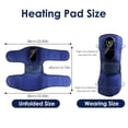 thumbnail image 2 of Moclever Cordless Knee Massager Heated Knee Brace Wrap, 5 Heating 3 Vibration 3 Air Compression, Blue, 2 of 13