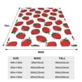 thumbnail image 3 of Balery Hand Drawn Strawberry Manta de Felpa Suave y Acogedora – Cobija de Franela Aterciopelada para Cama, Lavable y Cálida para Sofá, Mascotas, Transpirable-50"x40", 3 of 7