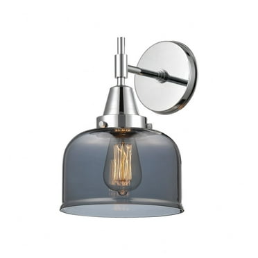447-1W-PC-G73-Innovations Lighting-Caden - 1 Light Wall Sconce-11 Inches Tall and 8 Inches Wide-Polished Chrome Finish-Plated Smoke Glass Color