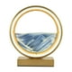 thumbnail image 4 of Lámpara de mesa de arenas movedizas, cuadro artístico de arenas móviles dinámicas, reloj de arena redondo, paisaje de arena Azul dorado, 4 of 9
