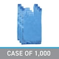 thumbnail image 4 of SSWBasics Plastic Shopping Bags - (Blue T-Shirt Bags 11 ½” x 6" x 21") - Case of 1000 - Durable Plastic Grocery Bags for Takeout  Grocery  Convenience Stores  Thrift Shops  Boutiques  and Restaurants, 4 of 6