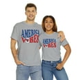 thumbnail image 4 of Retro America Vibes Bald Eagle T-shirt 4th of July Unisex Graphic Tee Sport Grey Medium, 4 of 5