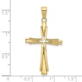 thumbnail image 3 of 10K Polished Solid Cross Pendant, 3 of 3