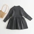 thumbnail image 6 of Godderr Baby Toddler Girl's Knitted Dress 6M-3T Long Sleeve Casua Dress Kids High Collar Party Dress Infant Dress Sweater Dress, 6 of 8