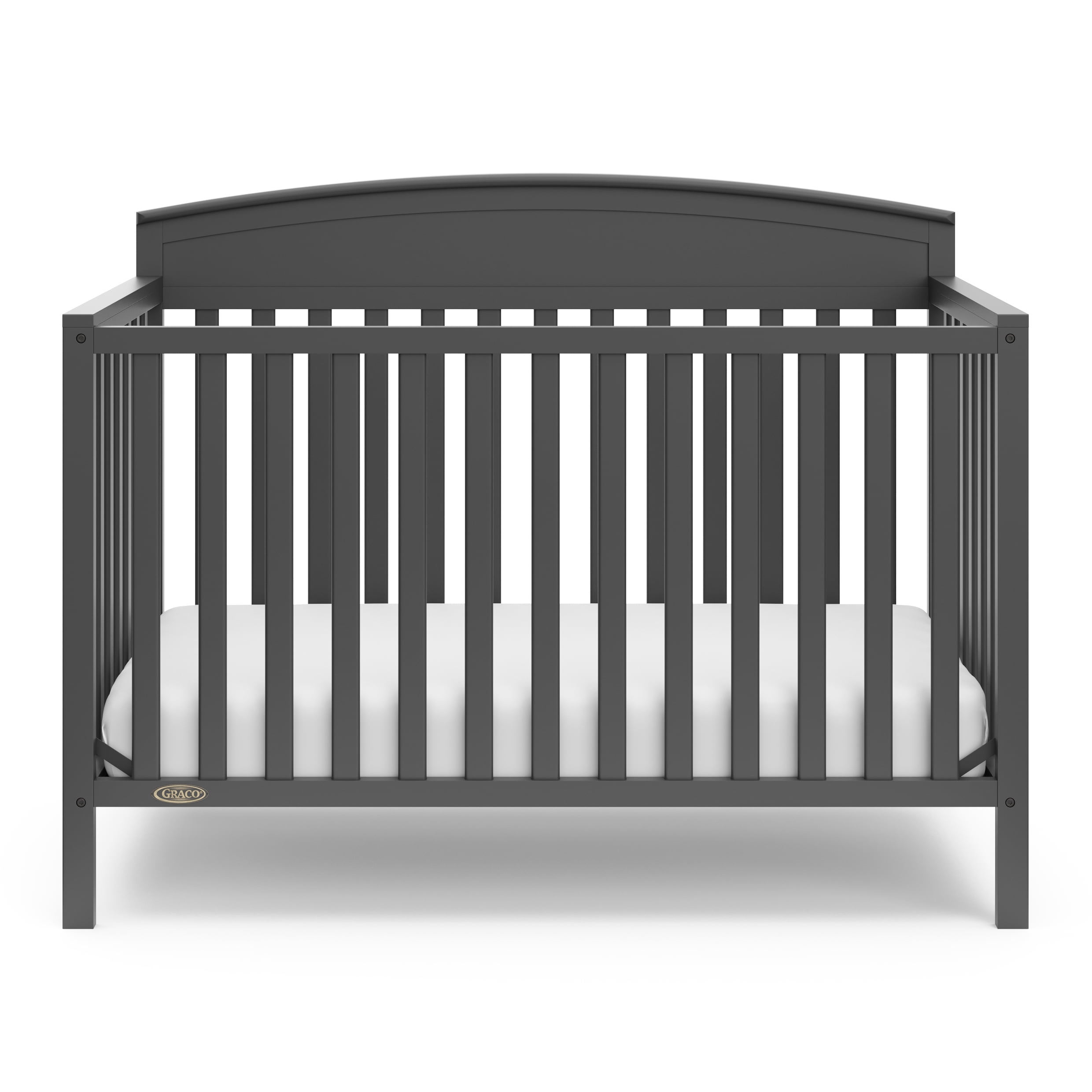 Graco Benton 5-in-1 Convertible Baby Crib, Gray