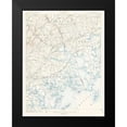 thumbnail image 2 of USGS 19x24 Black Modern Framed Museum Art Print Titled - Gunpowder Maryland Pennsylvania Quad - USGS 1901, 2 of 5