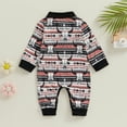 thumbnail image 4 of Douhoow Western Baby Boy Fall Clothes 3 6 12 18 Months Infant Cow Print Long Sleeve Button Polo Romper Jumpsuit One Piece Outfits Cowboy Country Clothing 0-18M, 4 of 9