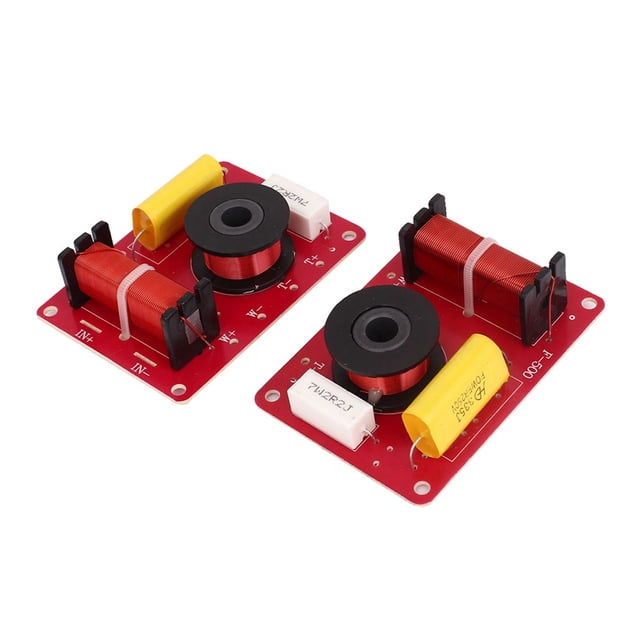 Pair 180W Crossover Filters Frequency Distributor for 2-Way Speaker System Audio
